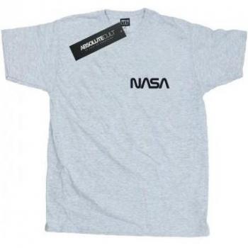 Top NASA Uomini Bianca T-Shirt a Manica Lunga