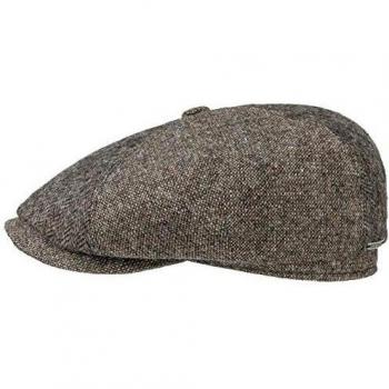 Schirmmütze Herren: Stetson Nevada Woolrich Ballon‑Cap Braun‑Meliert