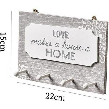 Rustic Wall Key and Coat Organizer