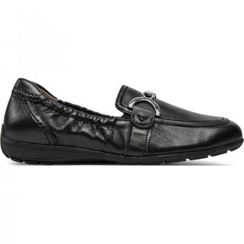 CAPRICE Mocassin cuir noir, sans talon, taille 41