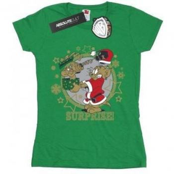 Tom en Jerry dames kerst T-shirt katoen