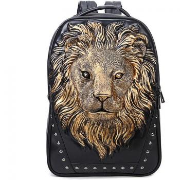 3D Pattern Rivet Backpack for Men