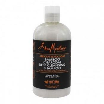 Shea Moisture Champú de Carbón de Bambú y Jabón Negro Africano 384 ml