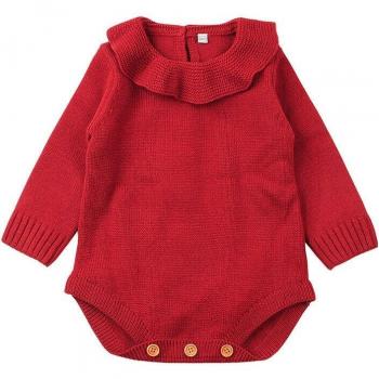 Winter Wonder Knit Ruffle Outfit for Baby Girls