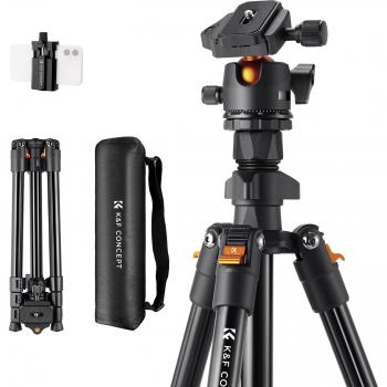 Tripé Compacto Concept SLR 160 cm, 4 Niveles, 360° de Giro, Riel Macro, 8 kg