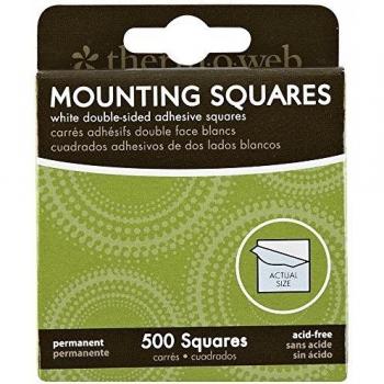 Therm‑Web 500 Double‑Face White Mount Squares