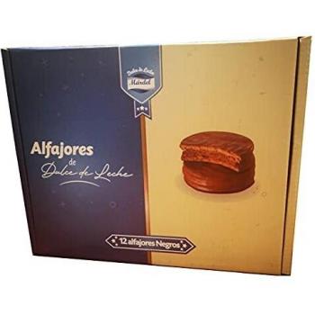 Mardel Alfajores Premium: Chocolate Negro y Dulce de Leche (12 unidades)