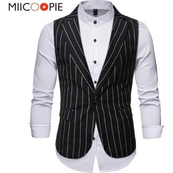 Chaleco a rayas para hombre sin mangas