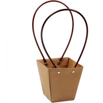 Bolsa de Papel Kraft Trapezoidal para Flores y Plantas