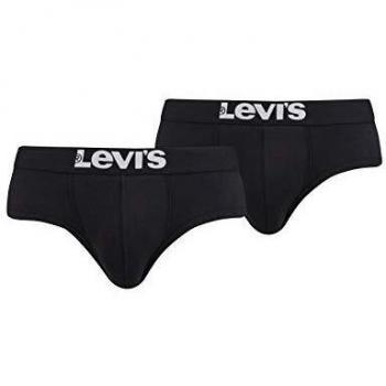 Levi's Bóxer para Hombre 2P, Negro (Jet Black 884), Grande