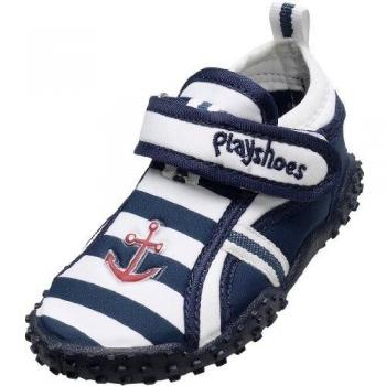 Scarpe acquatiche Playshoes Maritime blu/bianco