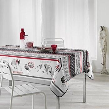 Nappe Rectangle BBQ Le Jardin des Cigales Fils Coupés Imprimé Polyester 200×150 cm