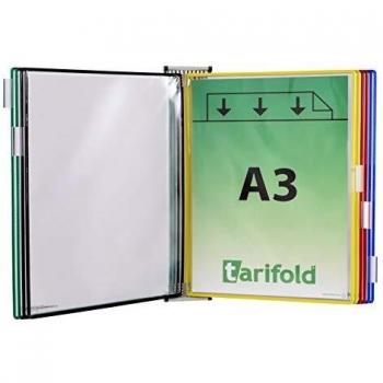 Tarifold Wandsichttafelsystem DIN A3, Metall, 10 Sichttafeln