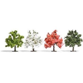 Mini alberi fruttiferi 75 mm, confezione di 4