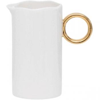 Wit Melkkan met Luxe Gouden Detail