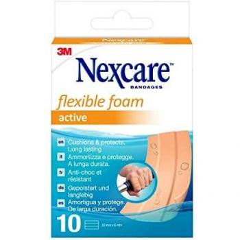 NEXCARE ACTIVE STRIPS APOSITO ADHESIVO BANDA 10 X 6 CM 5 U