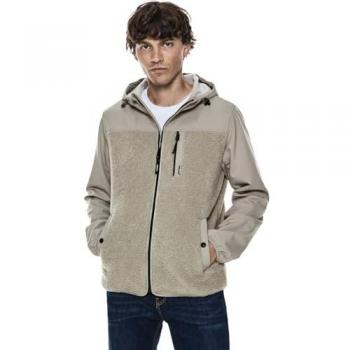 Beige Herren Softshelljacke mit Kapuze STREET ONE MEN Gr. XXL (46)