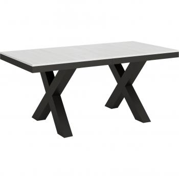 Mesa Modular Traffic 90×180 cm (Fresno Blanco) con Soporte en Antracita