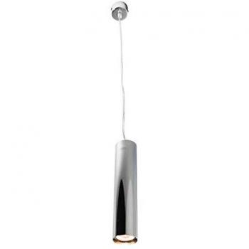 Moderne Hängelampe in Chrom Metall Ø5,5cm GU10