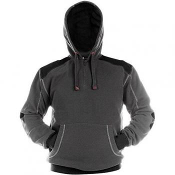 Dassy Indy Hooded Sweatshirt – Dunkelgrau & Schwarz – L
