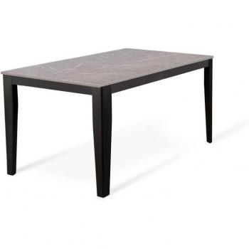 Mesa de Comedor Extensible Negra 80 cm
