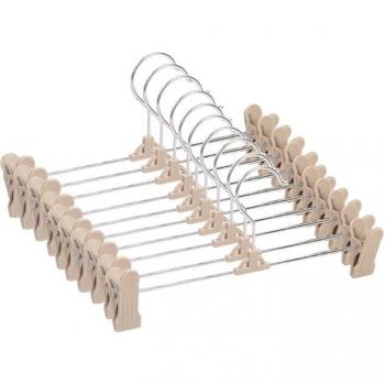 Plastic Grip Trouser and Skirt Hangers, 10 Pack