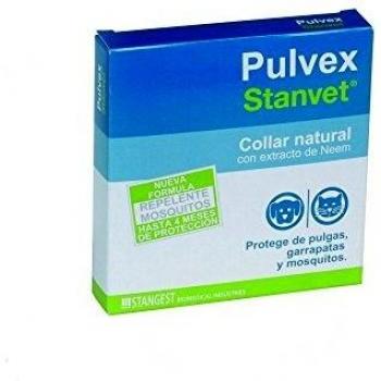 Stangest Pulvex Collar Perros y Gatos | Collar Repelente de Insectos | Protege de Garrapas, Pulgas y Mosquitos | Sin Insecticidas | Resistente al Agua | Activos Vegetales | 60 cm