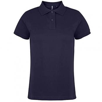 Asquith & Fox Ladies Navy Short Sleeve Polo Shirt