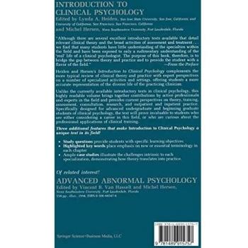 Introduction to Clinical Psychology