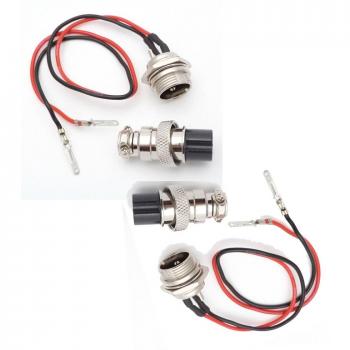 Electric Scooter GX16 3-Pin Battery Charger Connector Set