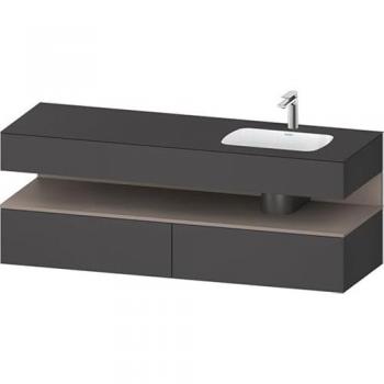 Duravit Qatego Konsolenwaschtisch 1600x550 mm, Becken rechts