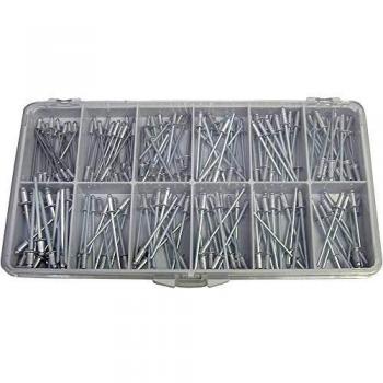 Toolcraft Blindnieten‑Set 190 Stk. – ALU/STZN