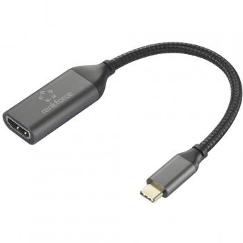 Connecteur USB‑C mâle vers HDMI femelle – 0,15 m – Noir – Blindage