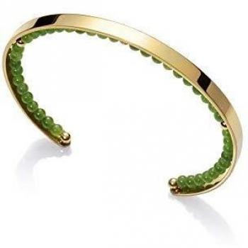 Pulsera de Acero IP Oro y Aventurinas Viceroy