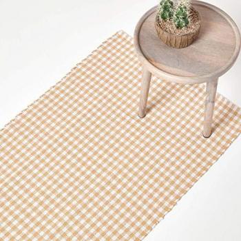 Alfombra de Diseño Vichy Beige 66x200 cm