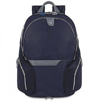 Porta Laptop Piquadro Zaino blu con compartimento iPad