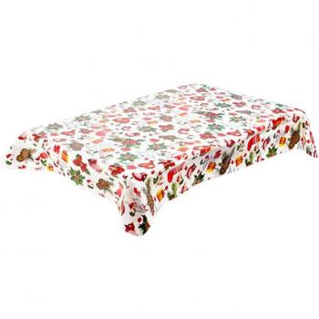 Nappe jetable joyeuses fêtes en PVC 110*180 cm