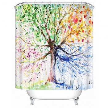 Dachschleier: Wasserdicht & Antischimmel Duschvorhang – YL01‑Style18