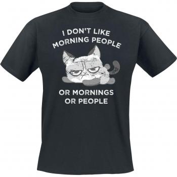 T-Shirt Merch Tierisch “Morning People?” – Noir, S‑5XL