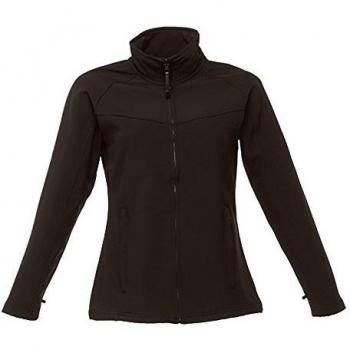 Regatta Women's Water-repellent Uproar Interactive Softshell Jacket Black Size 8
