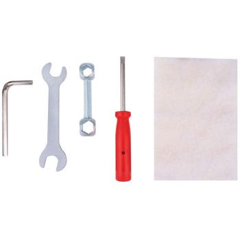 Silbernes Fahrrad‑Werkzeug‑Kit 5‑teil