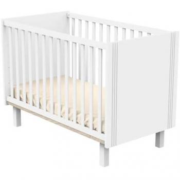 Lit bébé 120x60cm à barreaux avec rainures