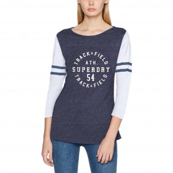 Superdry Damen Hoodie G60000XPF2, Blau (Mid Denim Marl), Medium