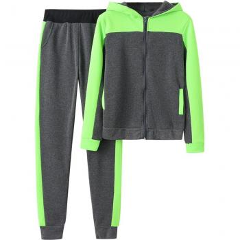Ensemble de fitness femme, sweat-shirt court et pantalon, 2 pièces # g4