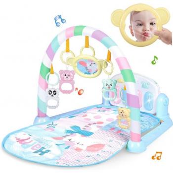 Tapis d'activités avec hochets pour bébés