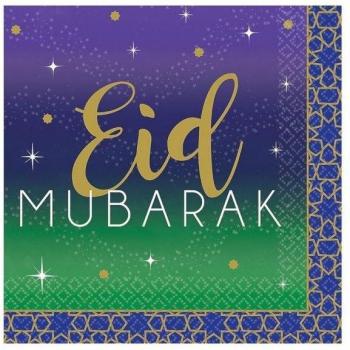 Pack de serviettes en papier Eid Mubarak (16)