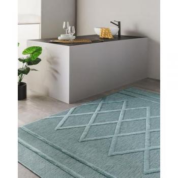 Tapis Extérieur-Intérieur Benuta Bleu Bonte 80×150 cm