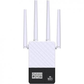 WiFi Extender con LCD OLED y Enchufe EE‑UU