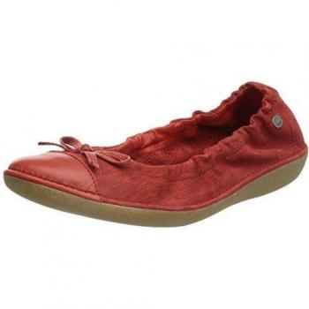 Bailarinas TBS Mingos de cuero para mujer en color Rojo Rouge