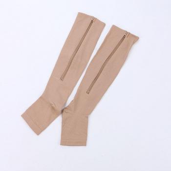 Fat Burning Zipper Leg Support Socks